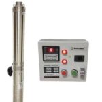 V-Guard 1.5 HP 15 Stage Stainless Steel Submersible Pump With Digtal Contactor Type Control Panel (1.5 HP, 15 Stage)