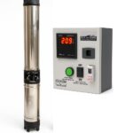 1hp 10 Stage with Control Panel Submersible Pump, Blue