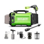 [Upgraded 2026] DYLECT® Ultra Clean Plus High Pressure Car Washer, 1800 Watts Motor, 130 Bars Pressure, 6.5L/Min Flow Rate, 5m Outlet Hose, Portable, for Bike and Home Cleaning, Incl. 11 Accessories